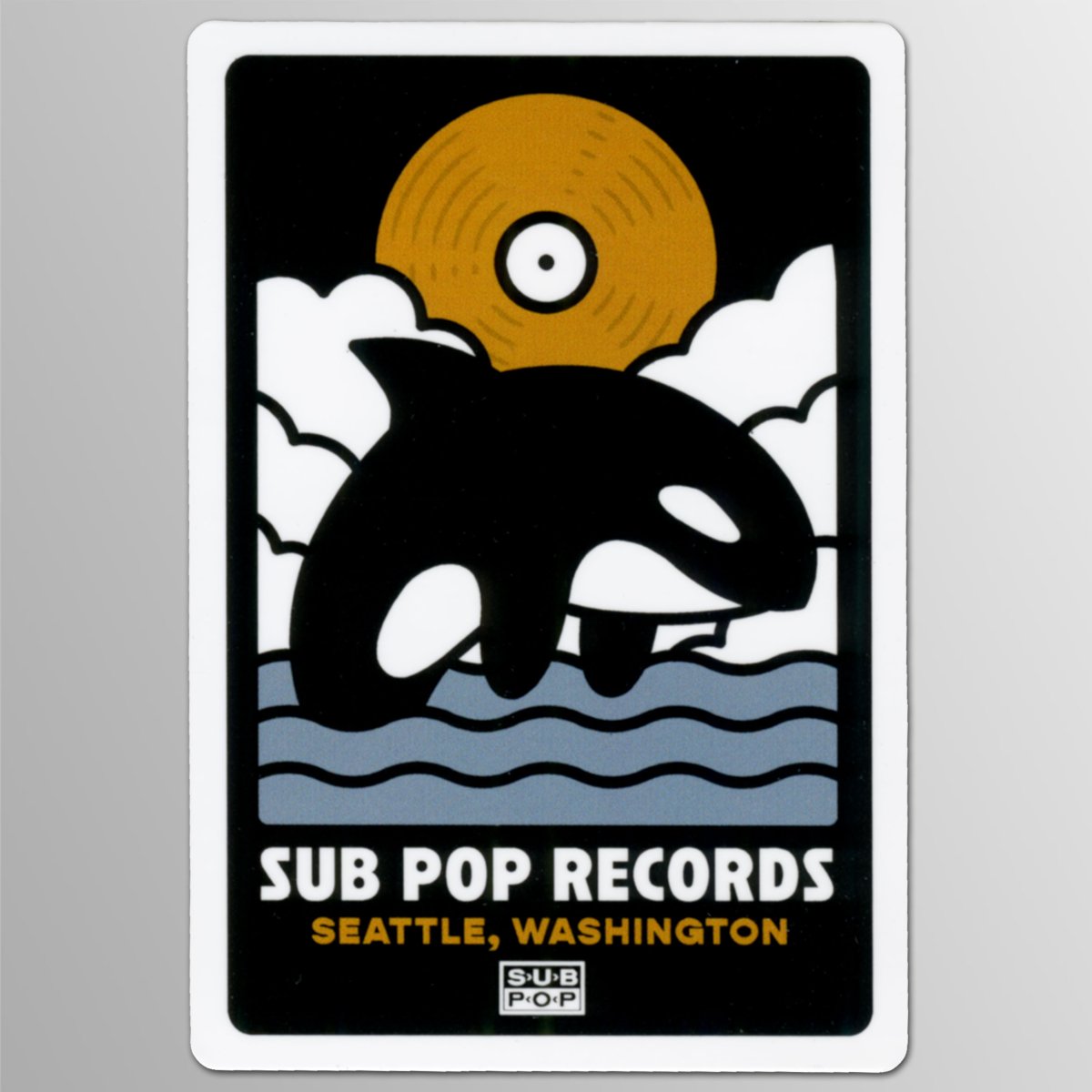 画像1: Sub Pop / Killer Whale-2 ステッカー (1)