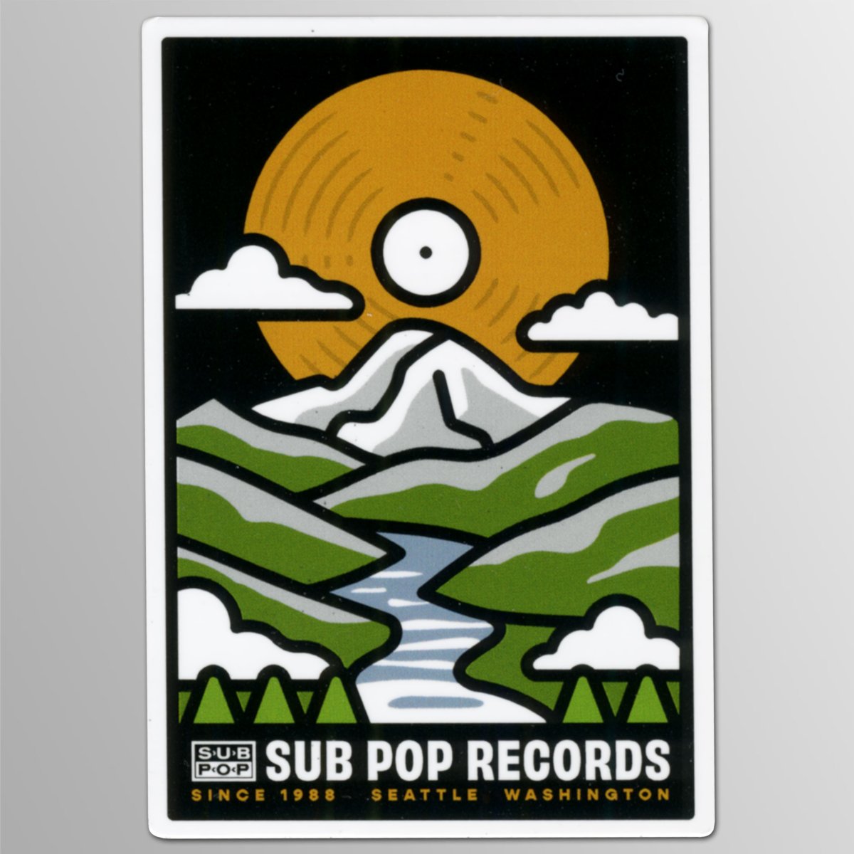 画像1: Sub Pop / Vinyl Sun-2 ステッカー (1)
