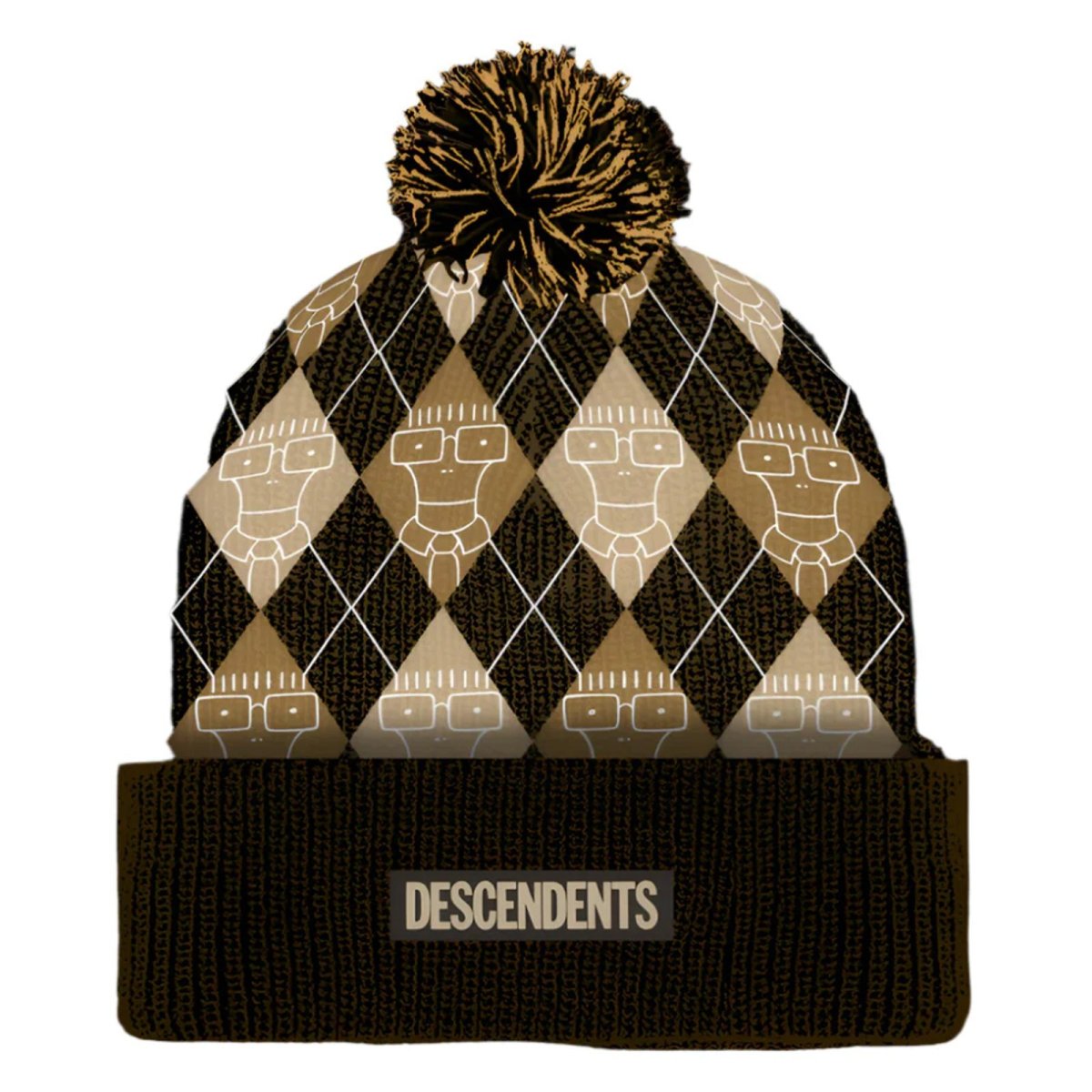 画像1: Descendents / When I Get Old Argyle Pom ビーニー (1)