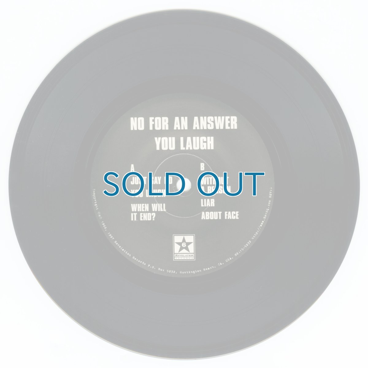 画像4: No For An Answer / You Laugh E.P. [US Reissue EP][7inch | Revelation]【ユーズド】 (4)