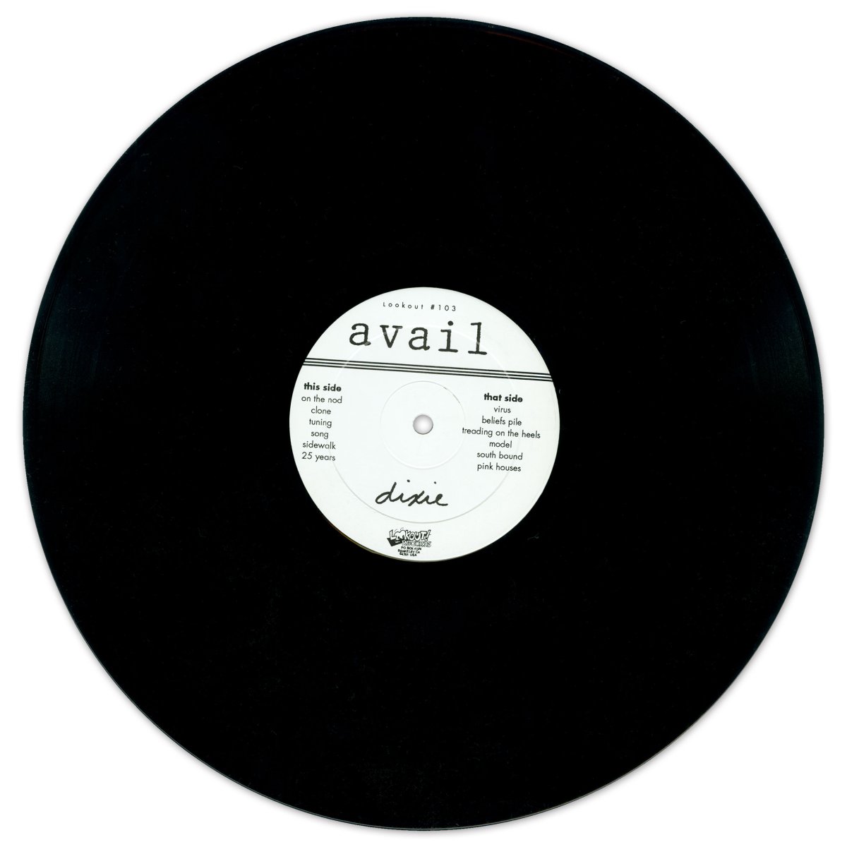 画像4: Avail / Dixie [US Orig.LP][12inch | Lookout!]【ユーズド】 (4)