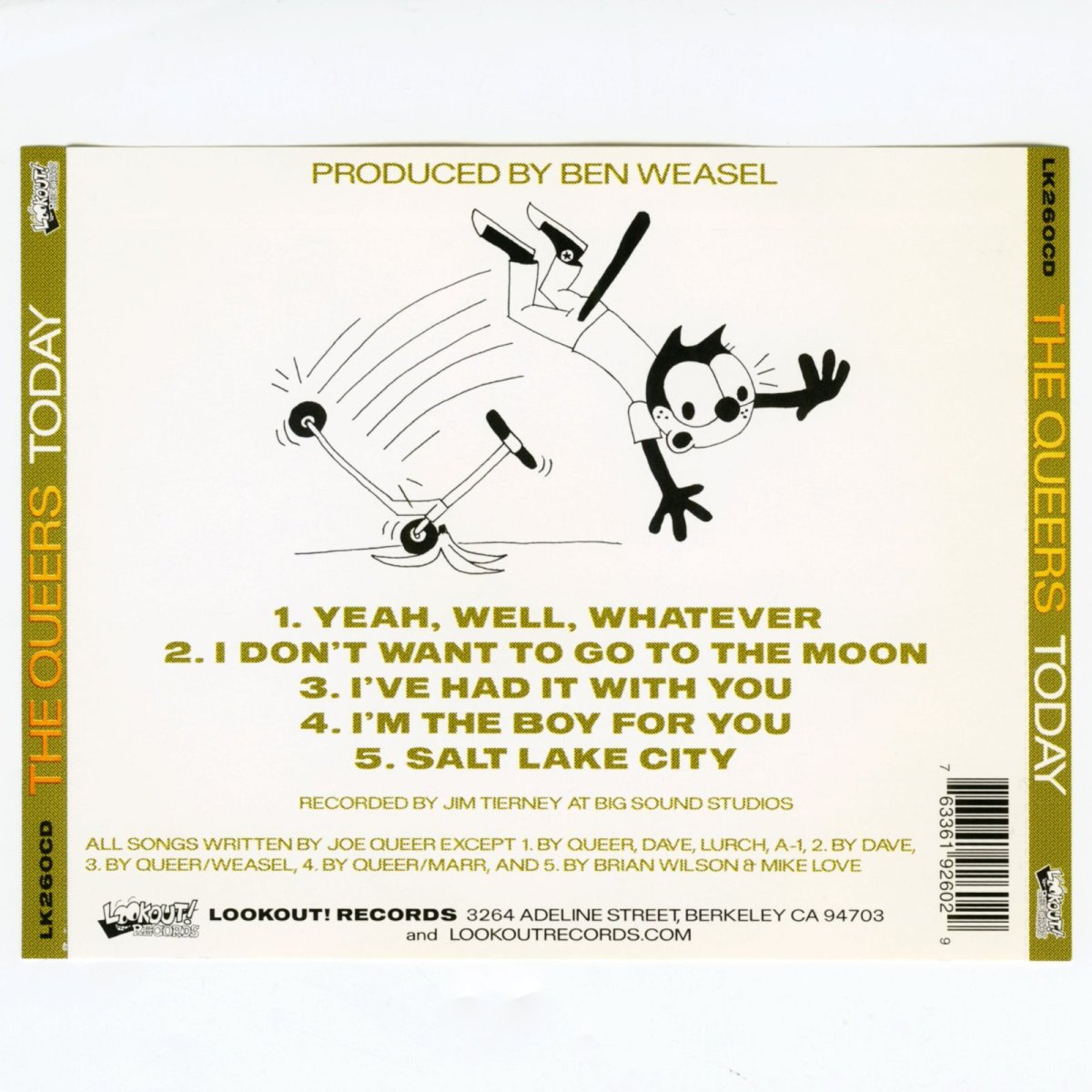 画像4: The Queers / Today [US Orig.EP][CD | Lookout!]【ユーズド】 (4)