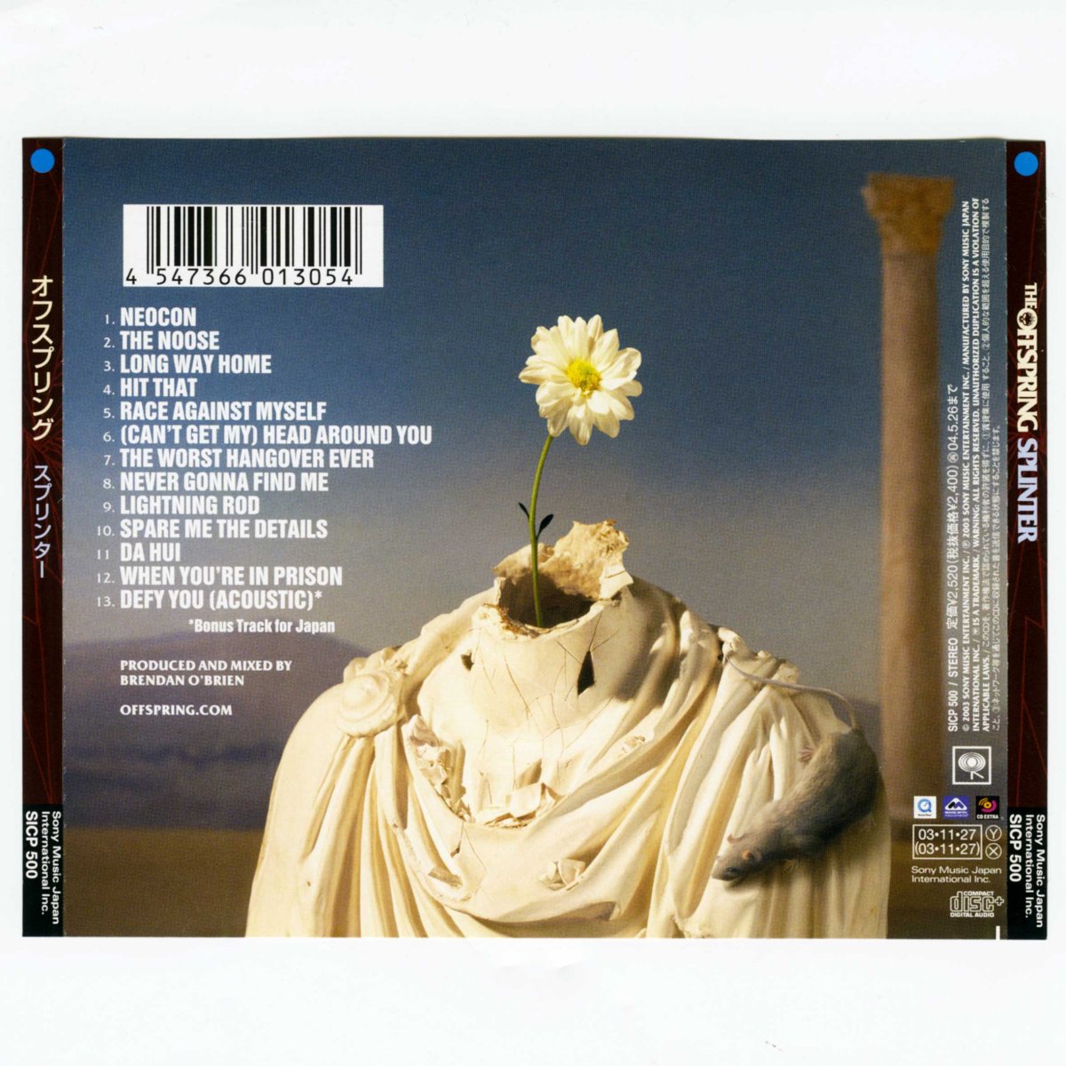 画像4: 【日本盤】The Offspring / Splinter [JPN ORG.LP | Enhanced] [CD | Sony]【ユーズド】 (4)