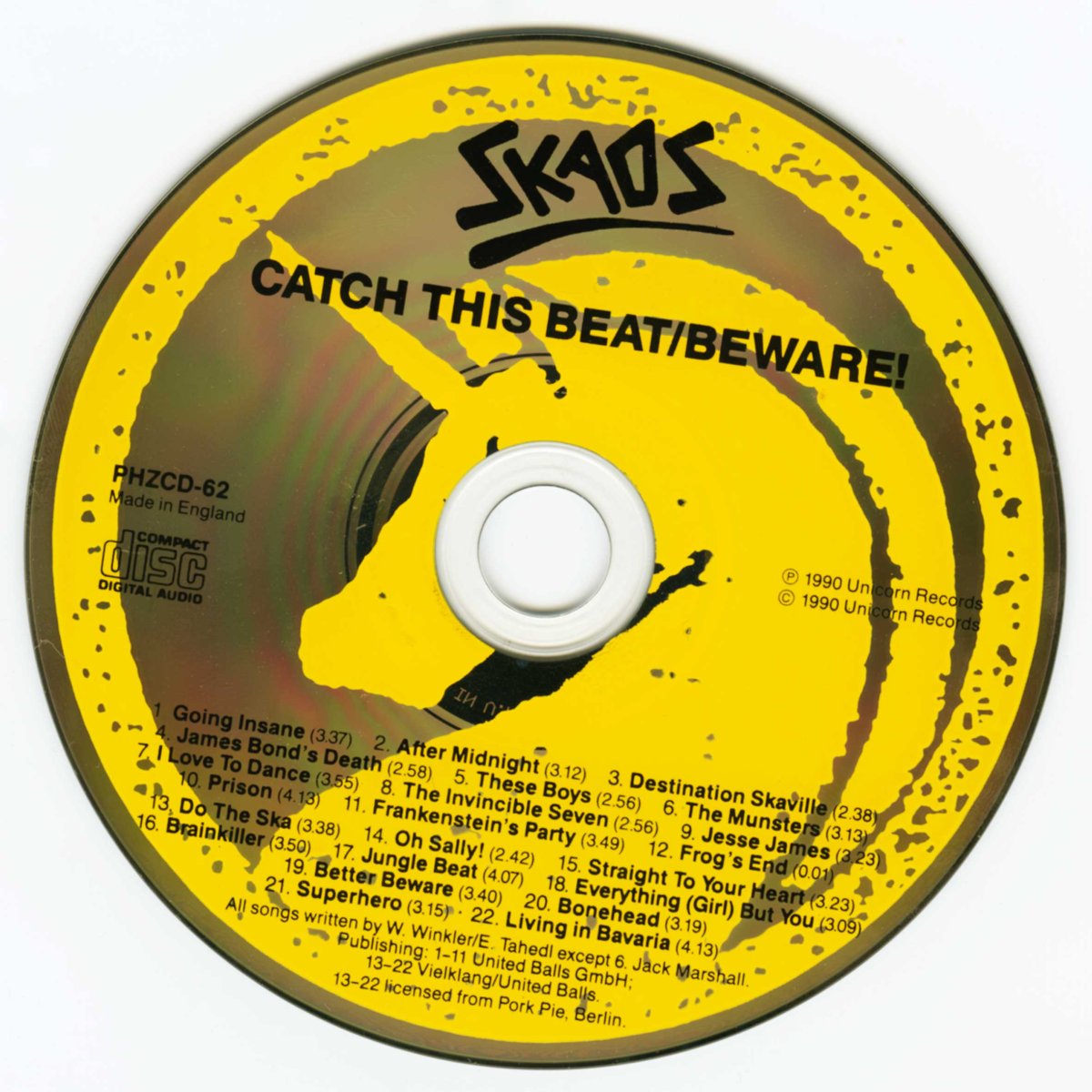 画像4: Skaos / Catch This Beat | Beware ! [UK Orig.LP] [CD | Unicorn]【ユーズド】 (4)
