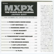 画像5: 【日本盤】MxPx / Ten Years And Running (Japan Edit) [JPN Orig.LP][CD | Toshiba EMI]【ユーズド】 (5)