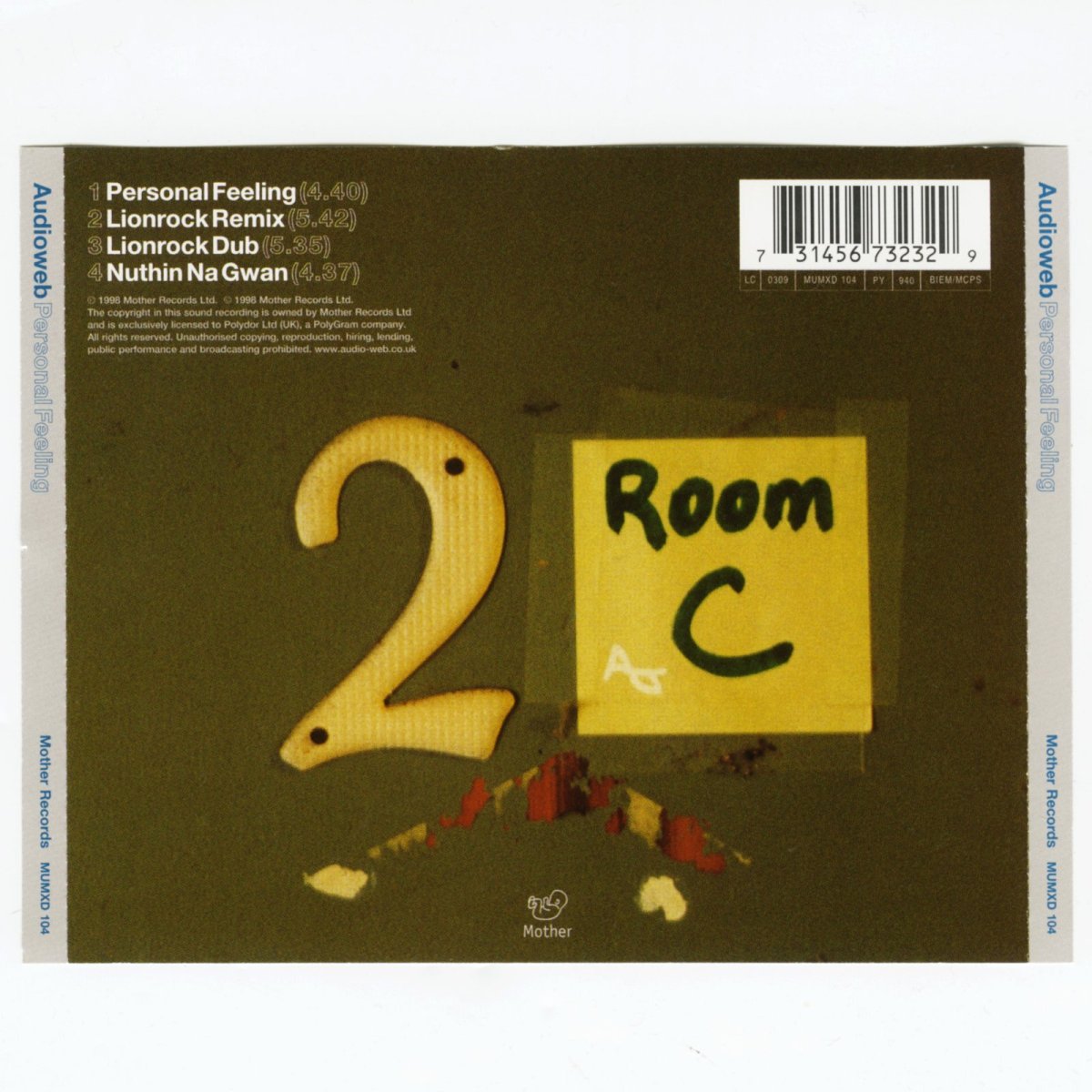 画像4: Audioweb / Personal Feeling [UK Orig.EP][CD | Mother]【ユーズド】 (4)