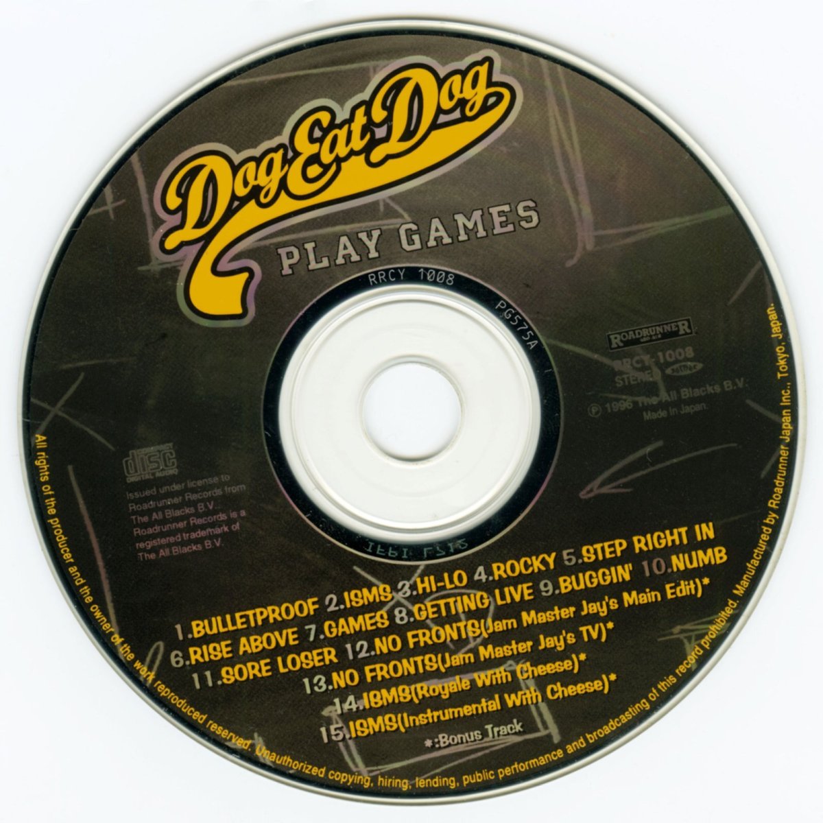 画像7: 【日本盤】Dog Eat Dog / Play Games [JPN Orig.LP][CD | Roadrunner Japan]【ユーズド】 (7)
