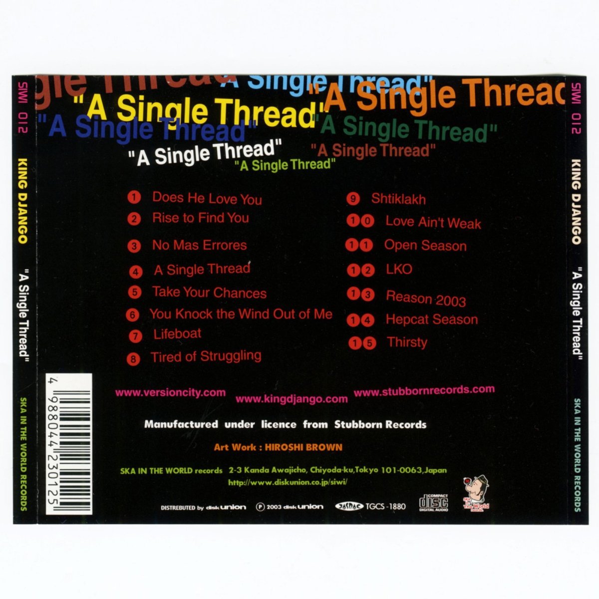 画像4: 【日本盤】King Django / A Single Thread [JPN Orig.LP][CD | Ska In The World]【ユーズド】 (4)