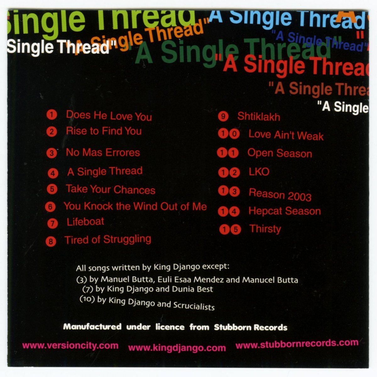 画像3: 【日本盤】King Django / A Single Thread [JPN Orig.LP][CD | Ska In The World]【ユーズド】 (3)