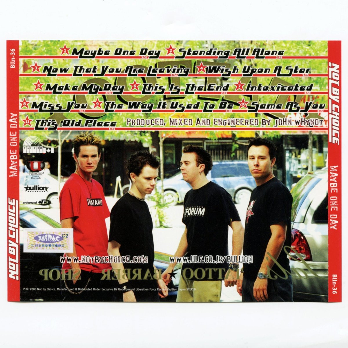 画像5: 【日本盤】Not By Choice / Maybe One Day [JPN ORG.LP] [CD | Bullion]【ユーズド】 (5)