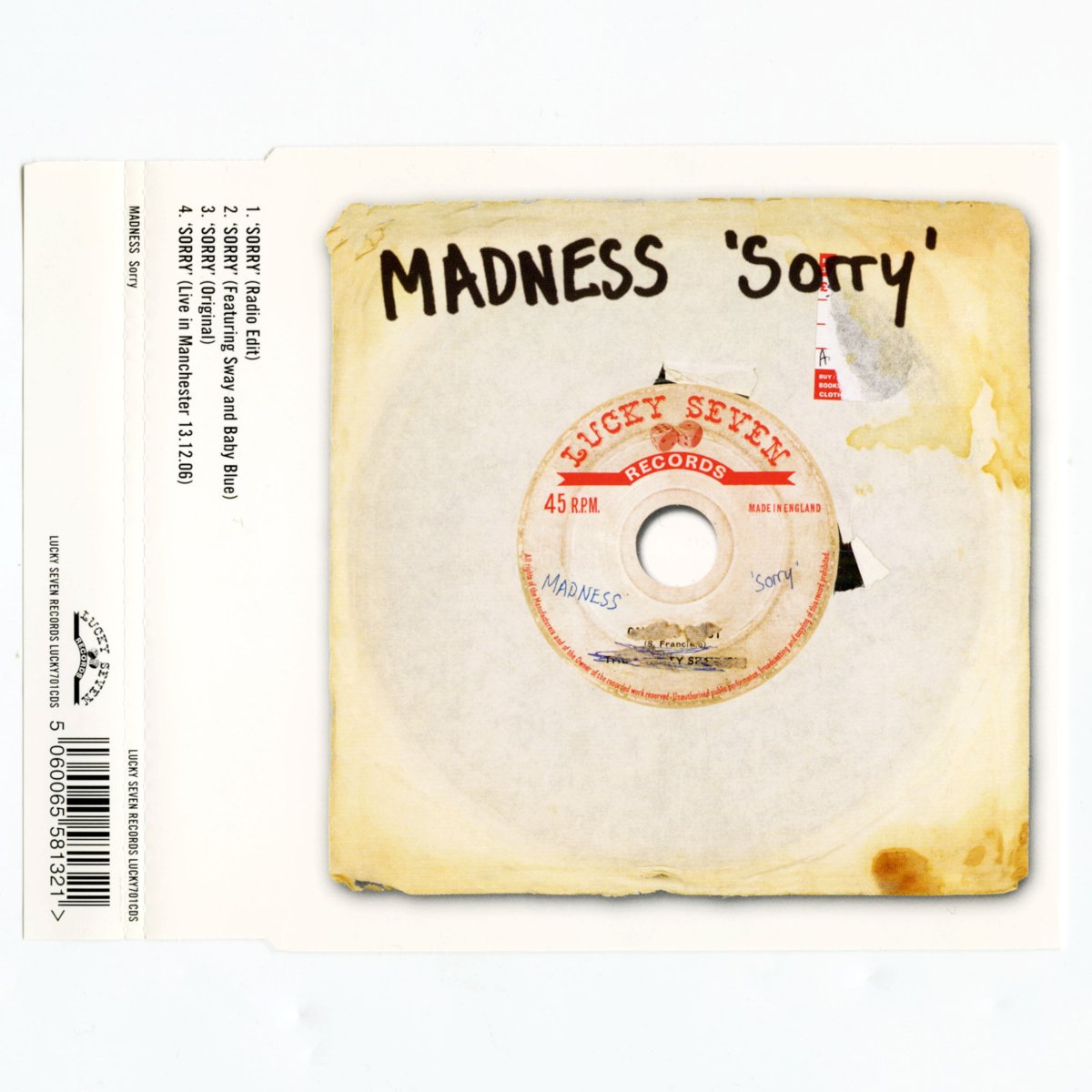 画像1: Madness / Sorry [UK Org.EP][CD | Lucky Seven]【ユーズド】 (1)