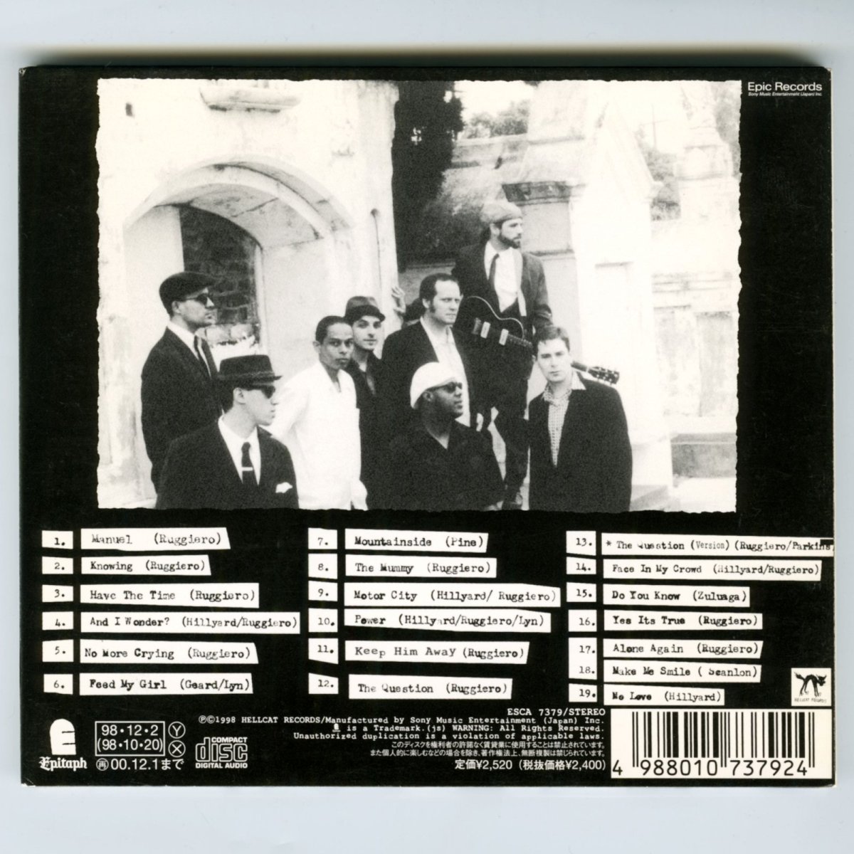 画像2: 【日本盤】The Slackers / The Question [JPN Org.LP][CD | Sony Music]【ユーズド】 (2)