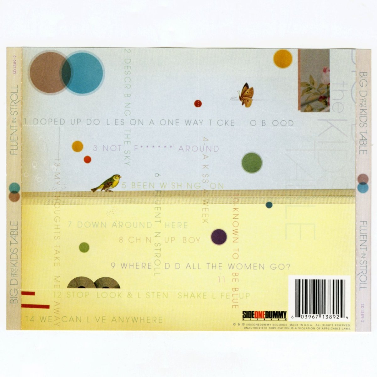 画像3: Big D And The Kids Table / Fluent In Stroll [US Orig.LP][CD | SideOneDummy]【ユーズド】 (3)