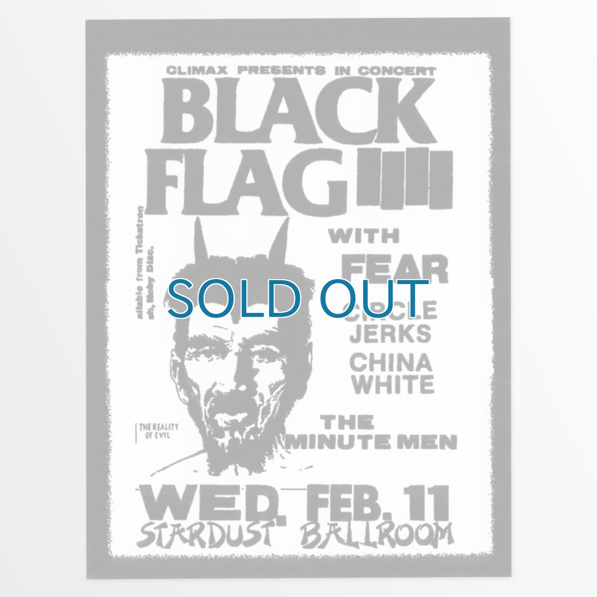 画像1: Black Flag / Fear Flyer ステッカー (1)