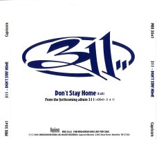 画像2: 311 / Don't Stay Home [Promo Single][US Orig.EP] [Promo CD | Capricorn]【ユーズド】 (2)