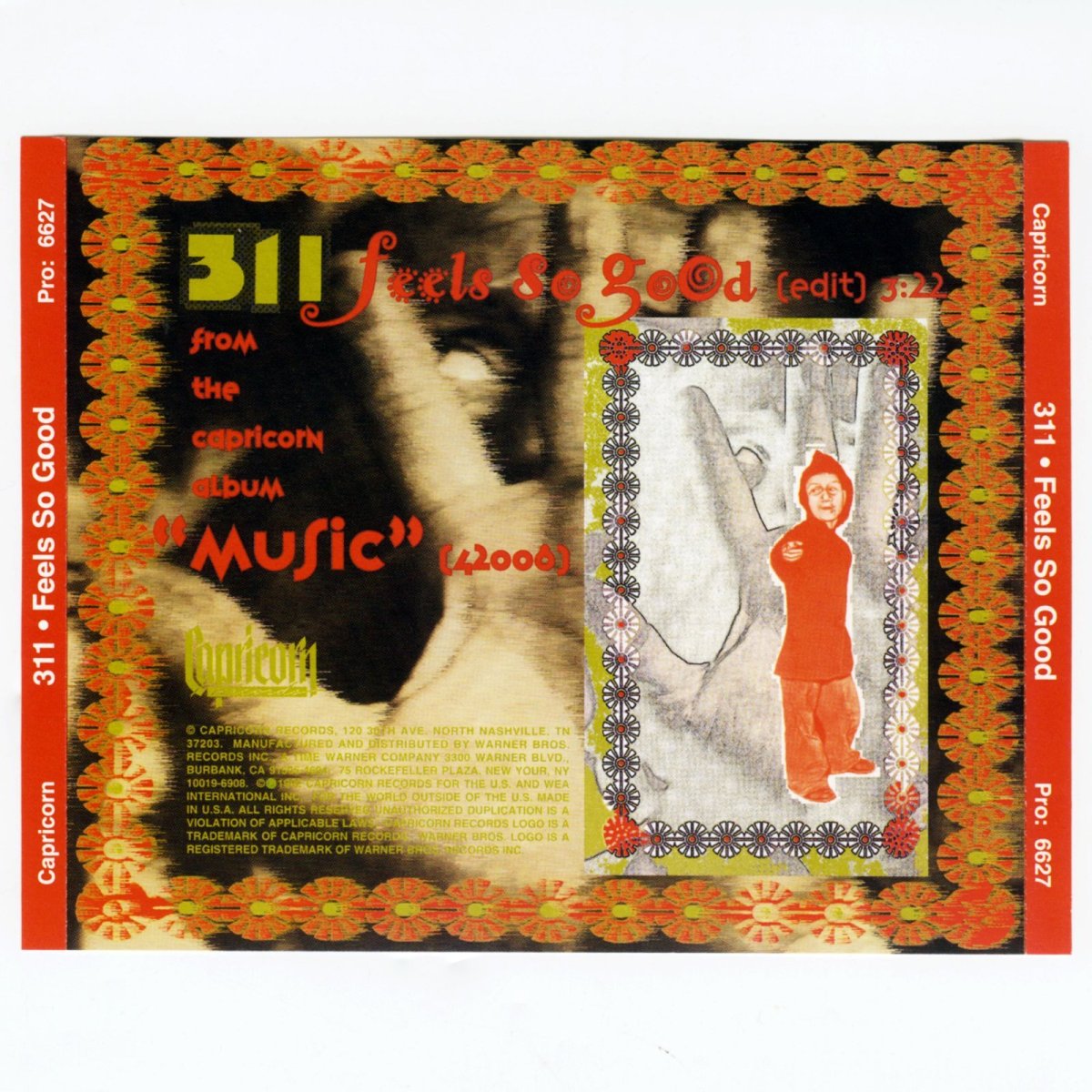 画像2: 311 / Feels So Good [Edit] [Promo Single][US Orig.EP] [Promo CD | Capricorn]【ユーズド】 (2)