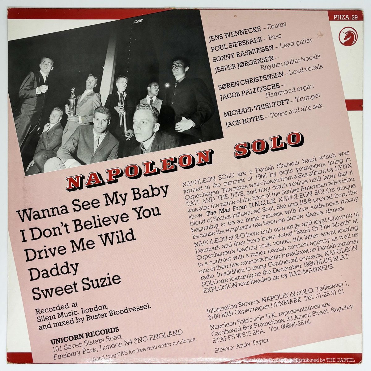 画像2: Napoleon Solo / How To Steal The World Ensemble [UK Orig.EP][12inch | Unicorn]【ユーズド】 (2)