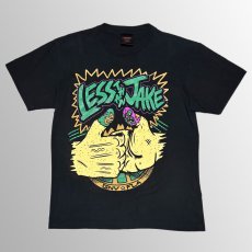 画像1: Less Than Jake / Finger Wrestling ブラック T/S【Mサイズ】【ユーズド】 (1)
