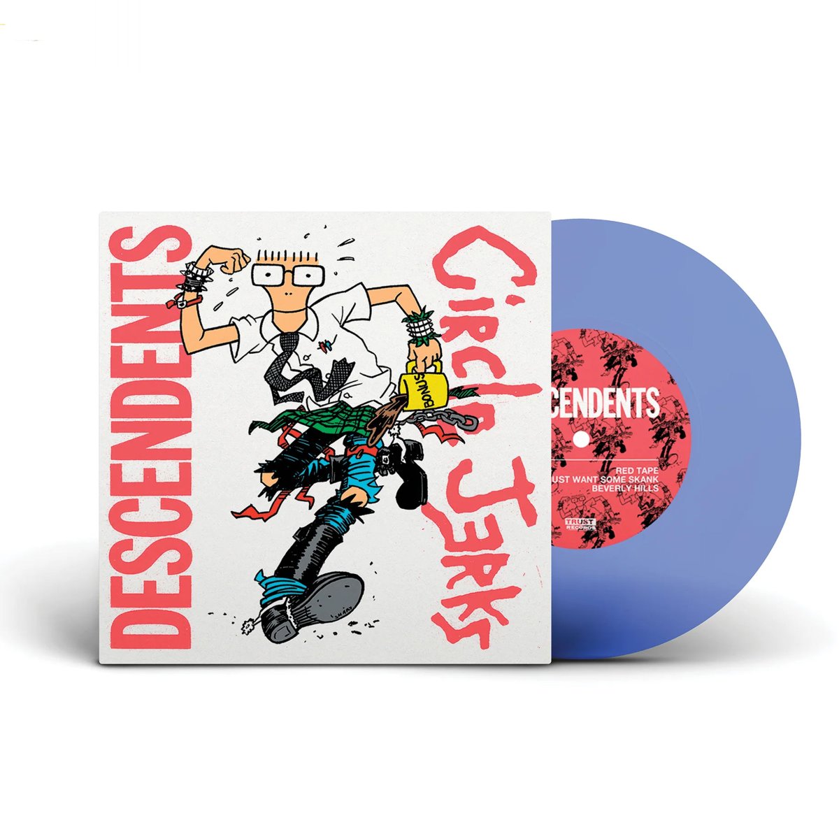 画像1: Descendents | Circle Jerks / Split 7" [US Org.EP | Transparent Blue | Limited Edition] [7inch | Trust]【新品】 (1)