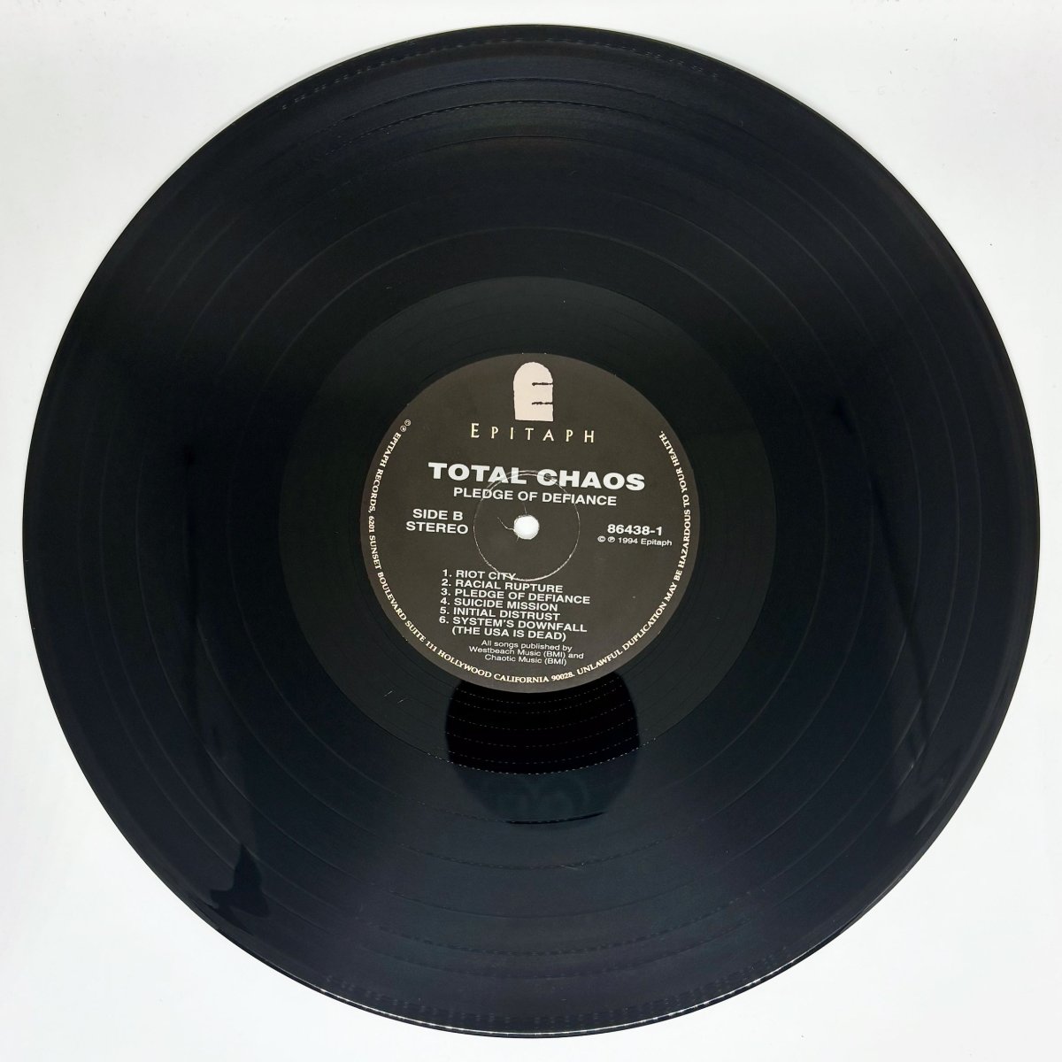 画像5: Total Chaos / Pledge Of Defiance [US Org.LP | Still in Shrink][12inch | Epitaph]【ユーズド】 (5)