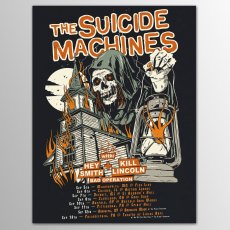 画像1: Suicide Machines / Midwest + Northeast 2024 シルクスクリーン・ポスター [w/ Hey Smith、Kill Licoln、Bad Operation] (1)