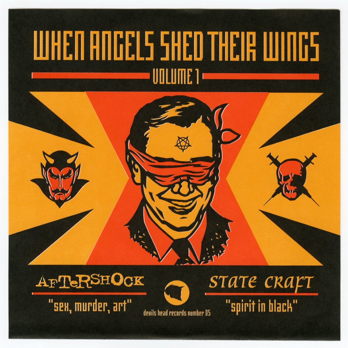 画像1: Aftershock | State Craft / When Angels Shed Their Wings Volume 1 [US Orig.EP | Orange Clear] [7inch | Devils Head]【ユーズド】 (1)