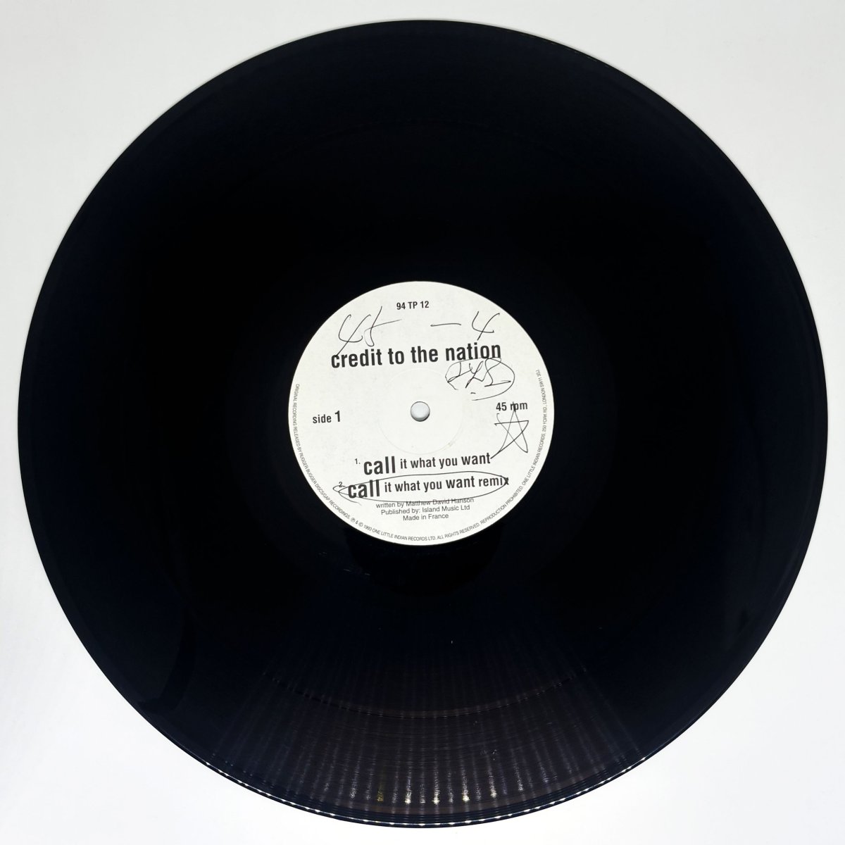 画像4: Credit To The Nation / Call It What You Want [UK Org.EP][12inch | One Little Indian]【ユーズド】 (4)