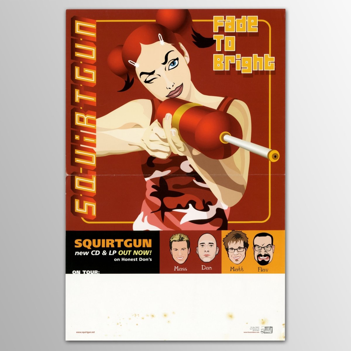 画像1: Squirtgun / Fade To Bright プロモ・ポスター (1)