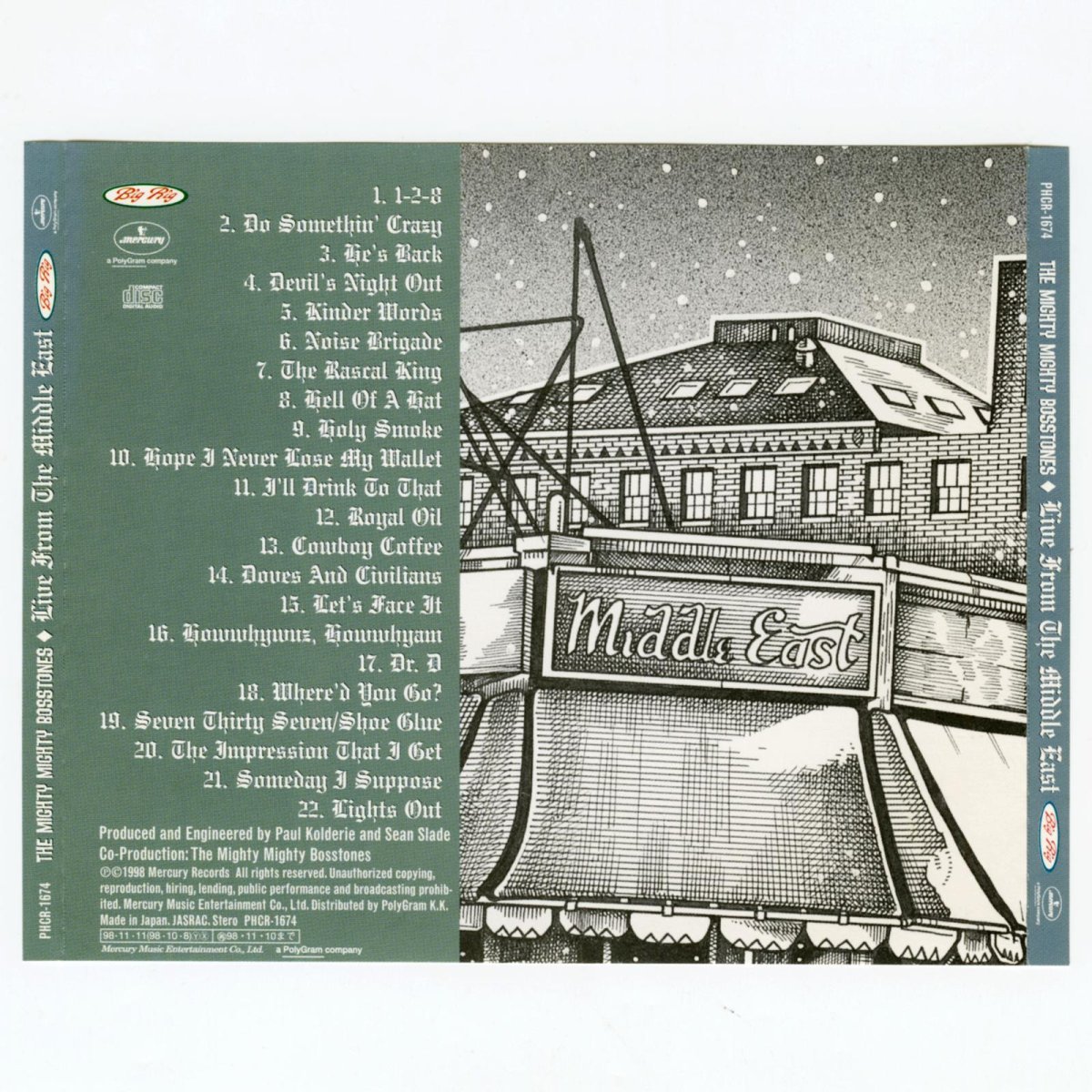 画像3: 【日本盤】The Mighty Mighty Bosstones / Live From the Middle East [JPN Orig.LP][CD | Mercury]【ユーズド】 (3)