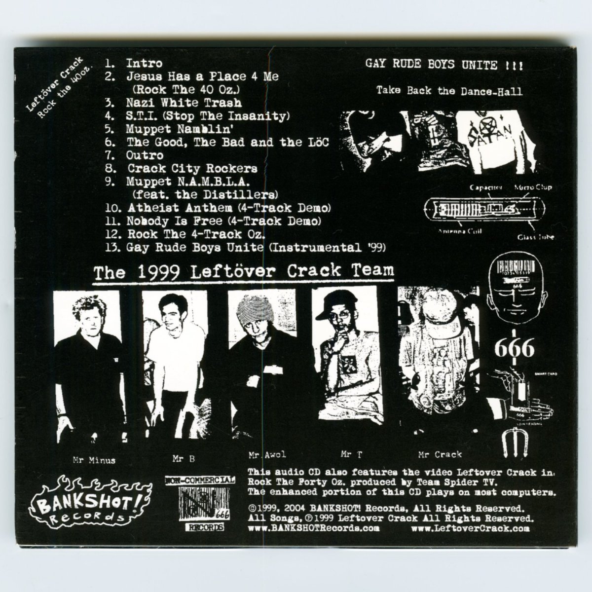 画像2: Leftöver Crack / Rock the 40 Oz [US Orig.LP][CD | Bankshot!]【ユーズド】 (2)