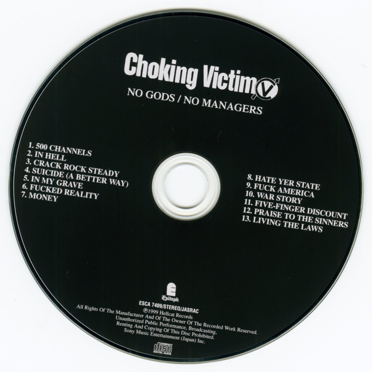 画像7: 【日本盤】Choking Victim / No Gods, No Managers [JPN Orig.LP][CD | Sony Music]【ユーズド】 (7)
