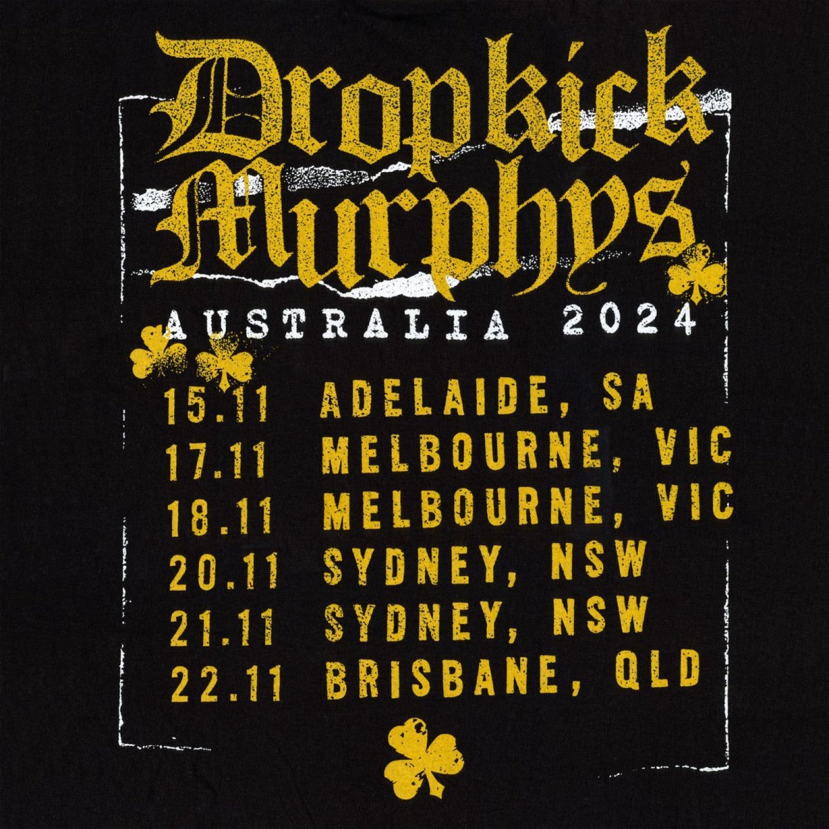 画像4: Dropkick Murphys / Australia 2024 Tour T/S (4)