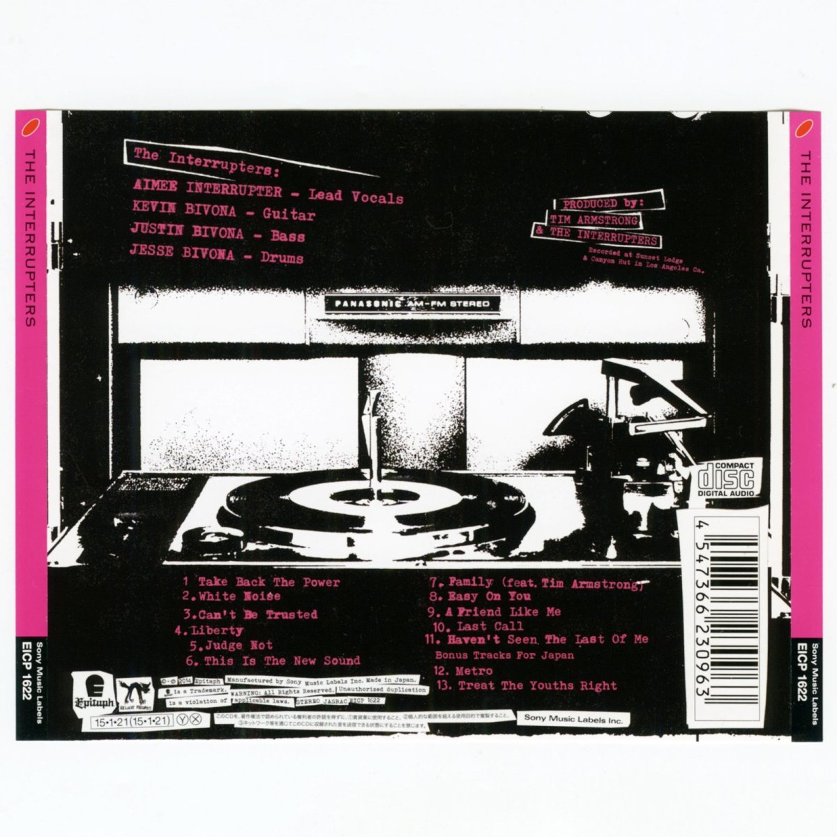 画像4: 【日本盤】The Interrupters / The Interrupters [JPN Orig.LP] [CD | Sony Music]【ユーズド】 (4)