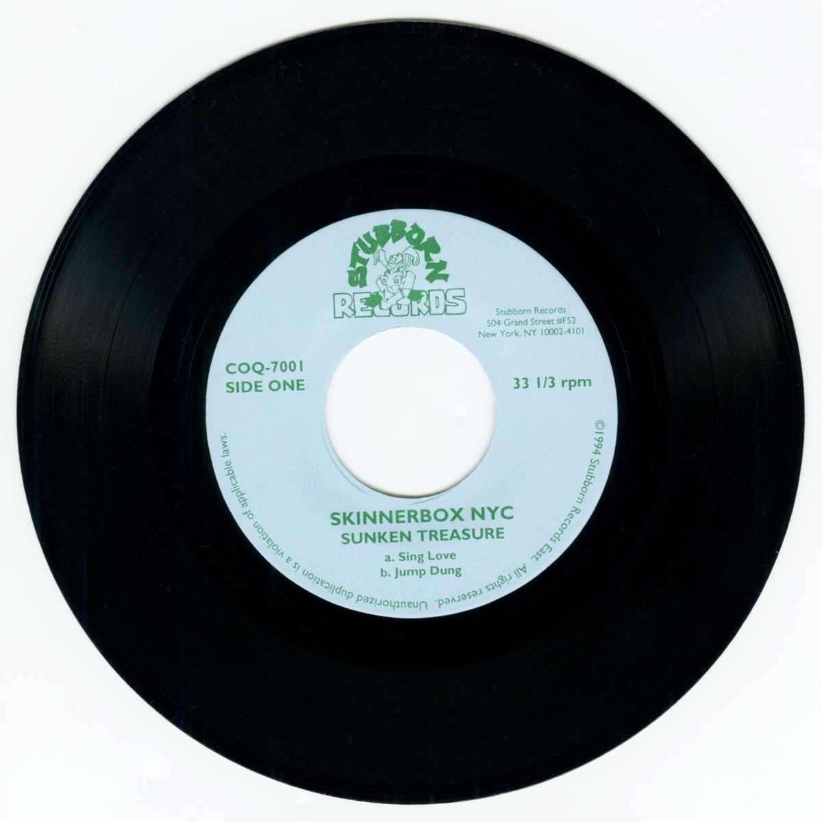 画像3: Skinnerbox / Sunken Treasure [US Org.EP][7inch | Stubborn]【ユーズド】 (3)