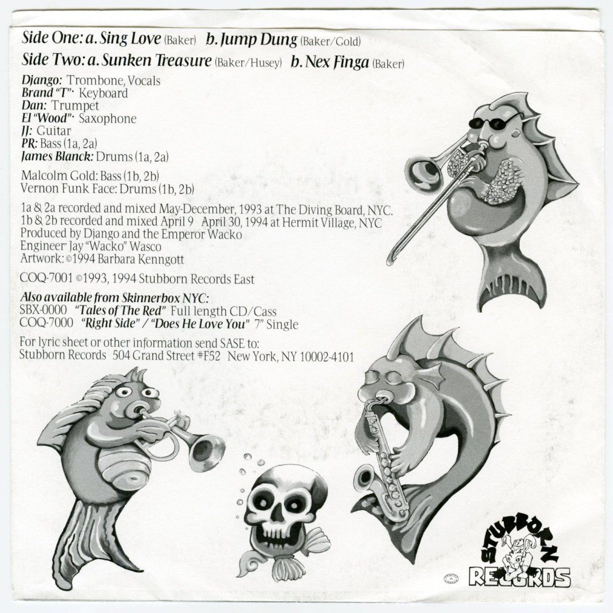 画像2: Skinnerbox / Sunken Treasure [US Org.EP][7inch | Stubborn]【ユーズド】 (2)