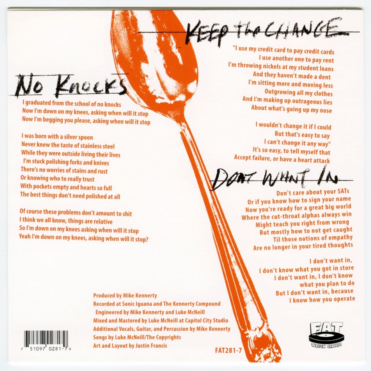 画像2: The Copyrights / No Knocks [US Orig.EP][7inch | Fat Wreck]【ユーズド】 (2)