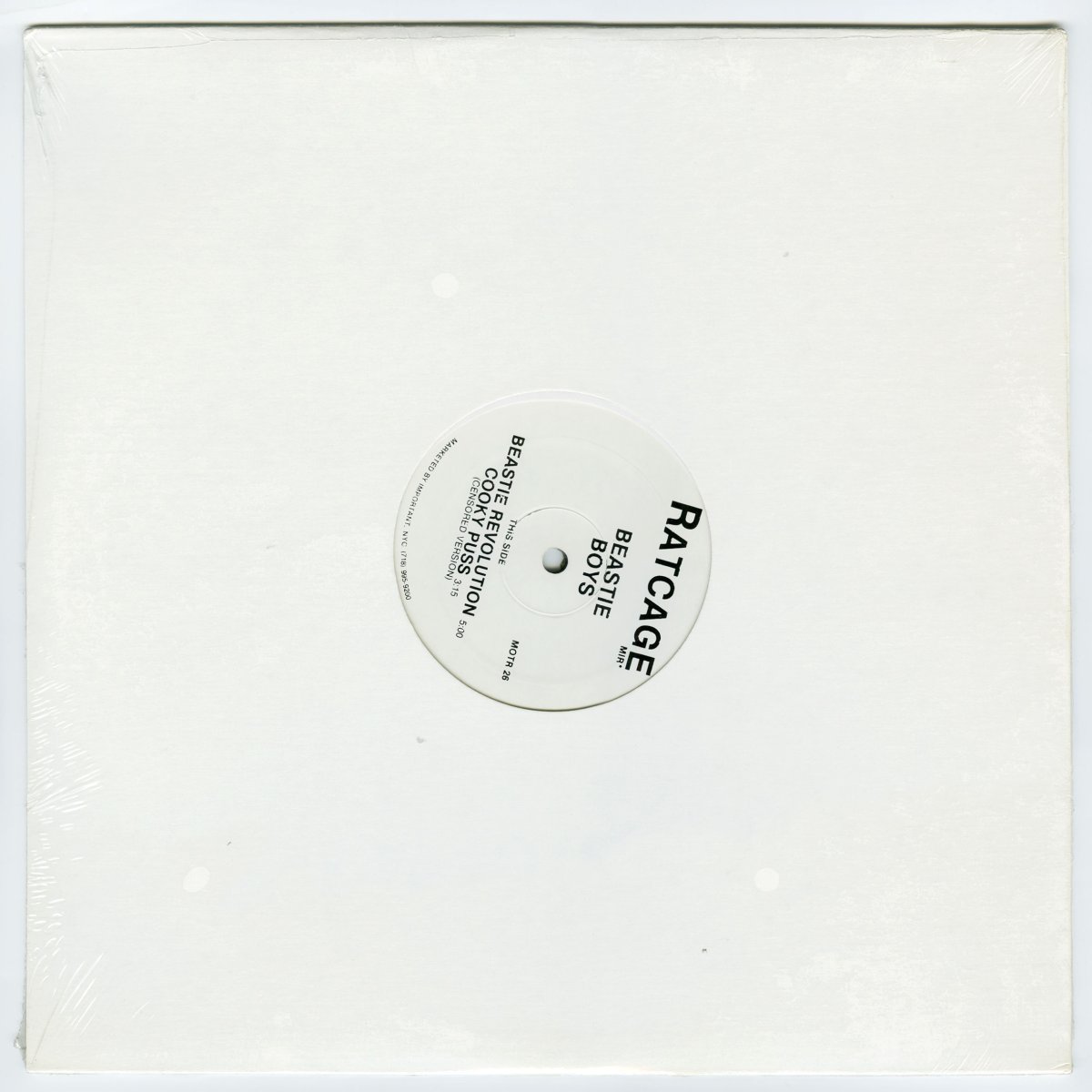 画像2: Beastie Boys / Cooky Puss [US Reissue EP | 500 Ltd.][12inch | Rat Cage]【新品】 (2)