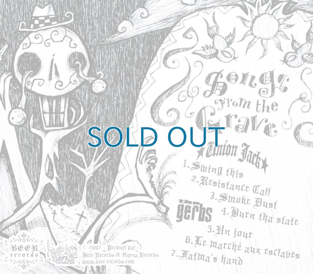 画像2: Union Jack/Gerbs / Songs From The Grave [Split] (2)