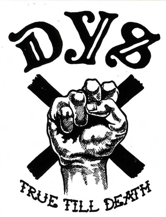 画像1: DYS / True Till Death Fist ステッカー (1)
