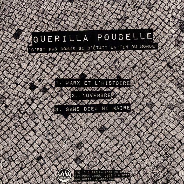 画像1: Guerilla Poubelle / C'est Pas Comme Si C'était La Fin Du Monde [EP, CD] (1)