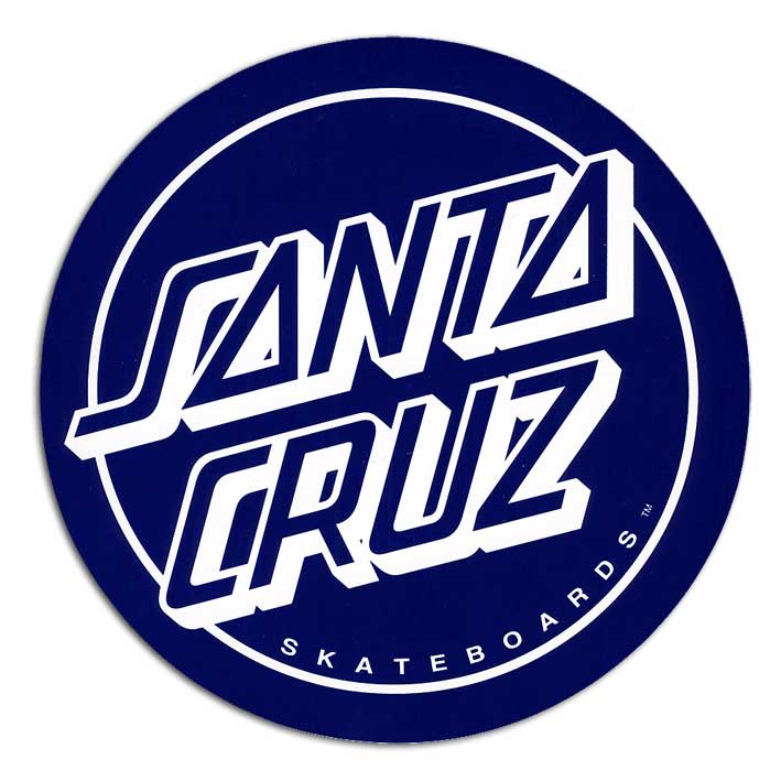画像1: Santa Cruz Skateboards / 6" Santa Cruz Reverse Dot ステッカー (1)