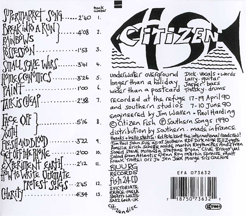 Citizen Fish / Free Souls In A Trapped Environment [CD-R] - PUNK MART