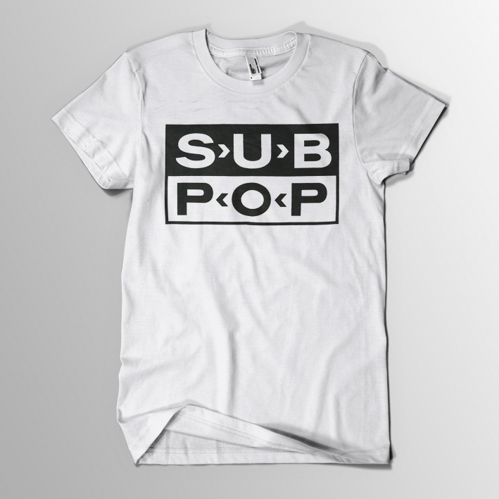 画像1: Sub Pop / Logo WH T/S (1)