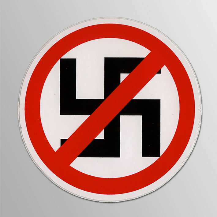 画像1: No Nazis / Circle Logo ステッカー (1)
