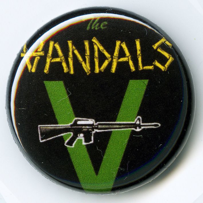 画像1: The Vandals / Machine Gun バッヂ (1)