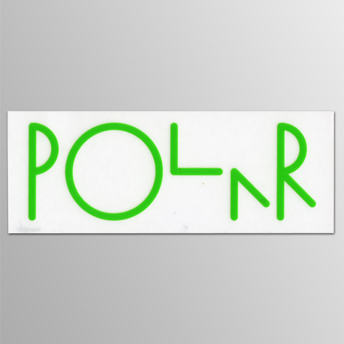 Polar Skate Script Logo ライトグリーン ステッカー PUNK MART