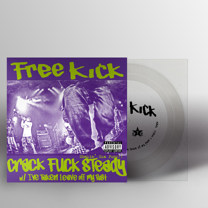画像1: Free Kick / Crack Fuck Steady [7inch ソノシート] (1)
