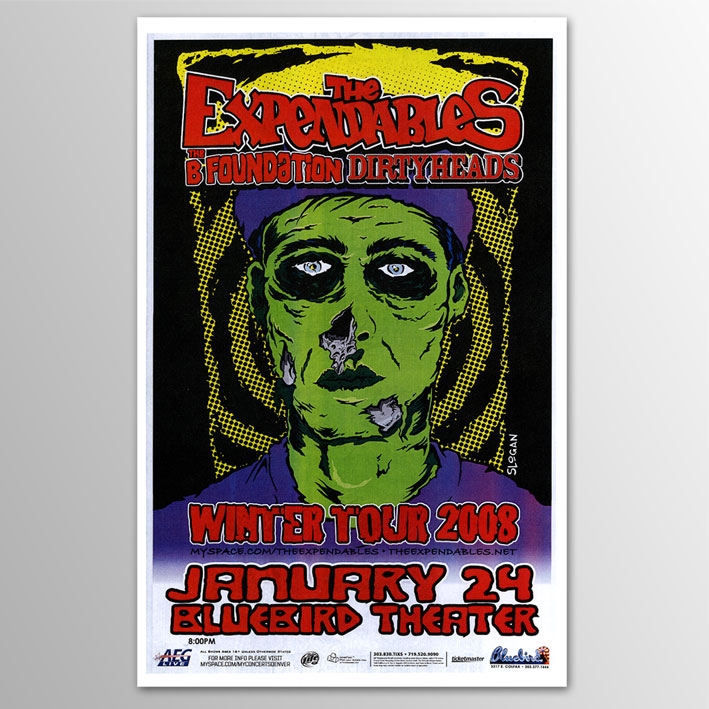 The Expendables / Denver 2008 ポスター [w/ b foundation, Dirty Heads]