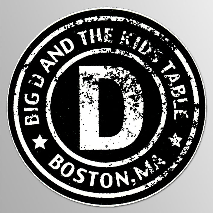 画像1: Big D And The Kids Table / Logo (Black and White) ステッカー (1)
