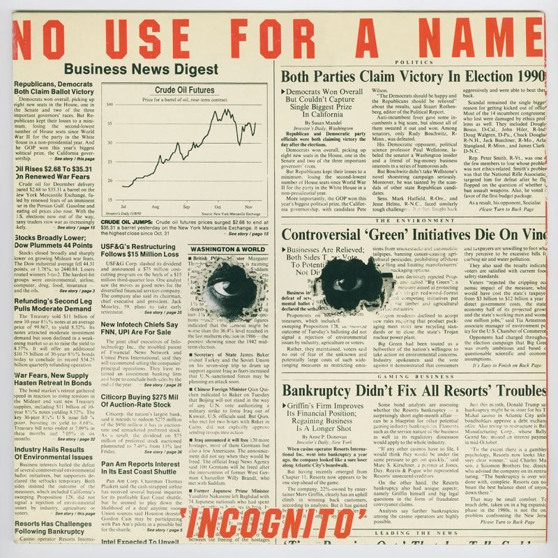 画像1: No Use For A Name / Incognito [12inch アナログ|ホワイト・カラー盤]【ユーズド】 (1)